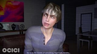 During the time that this chab's playing with his allies in the living room, that babe's giving one of his allies a oral job - CG Manga - OCICI
