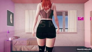 mother I'd like to fuck Stepmom Struggling Schlong with Her Large Butt