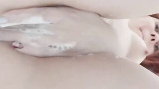 Redhead mother I'd like to fuck Squirts in the Shower
