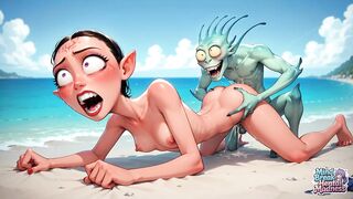 Squirting Penises & Alien Cream: Mind Break Beach Climax