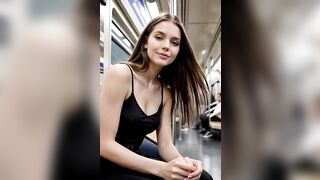 Marvelous Rich Brunette hair with a Consummate Body Gets Drilled - AI Generated