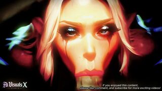 Orc Elf Alien Dream Fellatio & Titfuck Compilation - Animated Porn (AI Generated)