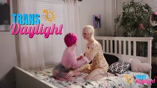 Sarina's Romantic Rendezvous Trans Redhead Teases Blond Girlfriend