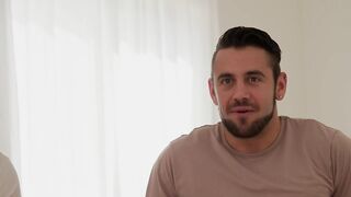 Lana’s Hot Double Tugjob Heteroflexible Male+Male+Female Spitroast Threeway