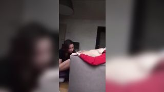 girl makes cum hard in chair