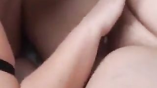 BBW Lesbians Double Dildo
