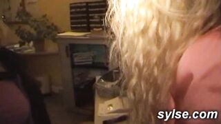 First casting very shy lesbian teen - amateur compilation