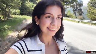 Maniac screwed a cutie in the bushes and cummed on her face for a public walk with goo - Cumwalk