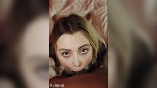 Cute British Blond Lottie Lou POV Oral job