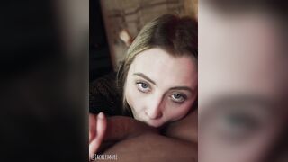 Cute British Blond Lottie Lou POV Oral job
