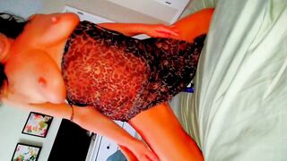 Cheating wife so turned on by no cum drum creampie, this babe grabs her sex-toy and needs to climax right after