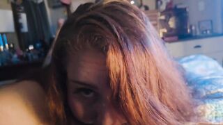 POV Sloppy Deepthroat and Twat Screw
