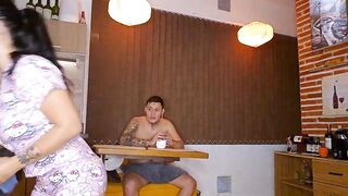 My stepsister gets her cunt full of cum during the time that we cook jointly! - Aleja and Aaron