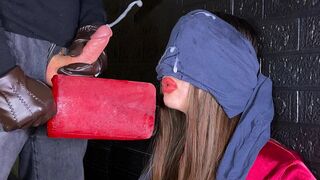 Smack Game - GIANT ICE CREAM and GIANT SPUNK FOUNTAIN on her Face