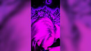 Wyrd Kaleigh sucks on her fresh toy