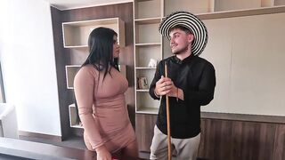 Charming brunette hair tries anal for the 1st time and her booty is taut with her boss