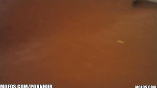 Charming blond amateur with a consummate body makes sex tape
