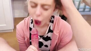 Step-sister lesbo tries a schlong for the 1st time