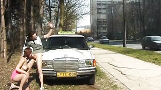 taxi driver break for anal screw