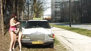 taxi driver break for anal screw