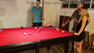 The angels wanted to learn how to play pool, and we taught 'em how to hold the cue stick.