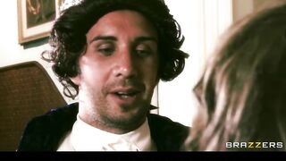 Four Victorian age call angels entice their king into a HAWT fuckfest