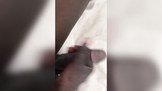 Milk trickling from the almost any sexiest and sweetest dong in the world