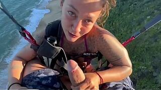 I gave my twat away during the time that paragliding.