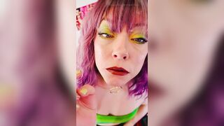 The Enjoyable Miss Tina Snua Smokes A Cigarette With Dangles, Drifts & Close Ups