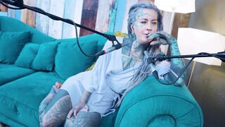 I talk about L - LOVE - ASMR podcast SFW talking punk slim gal dreadlocks tattoo model inked gal