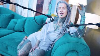 I talk about L - LOVE - ASMR podcast SFW talking punk slim gal dreadlocks tattoo model inked gal