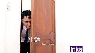 INKA SEX - My Venezuelan stepsister seduces us with her large booty.