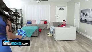 Small Oriental Stepmom Jennie Rose Seduces And Bangs Her Favourable Stepson