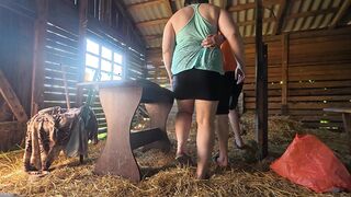 I banged a village wench right in the barn two