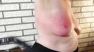 Very hard tit torture session 6-8