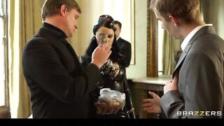 Large-tit British Hotty Anastasia Brill sucks & screws large-penis