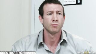 Breasty blond bare model Shyla Stylez bangs her art teacher