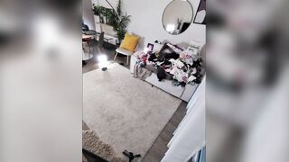 Amazingly Marvelous Large Butt Large Breasts All Natural Girl Cute Real Nurse Flashes Her Twat and Booty in Stripped Try on Haul