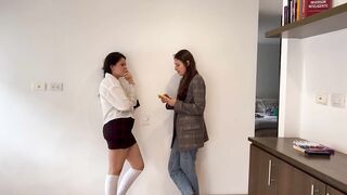 I bang my English student... I lick my twat
