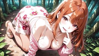 U Won't Make no doubt of How Wild This Cute Comics Redhead Goes Doggy in the Woods