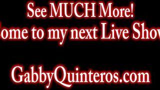 Latin babe MexiMILF Gabby Quinteros Sexually excited in Couch