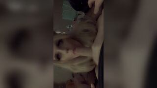 Dad’s dick down my mouth makes my twat so soaked