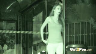 Teen pissing compilation as beauties pee outside