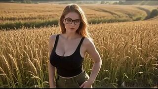 My stepsister asked me to go for a walk, and when that babe saw my erection, that babe helped me come. [AI]