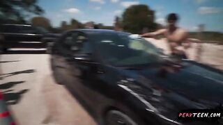 Screwing a Sexy Butt Teen in Public – PervTeen