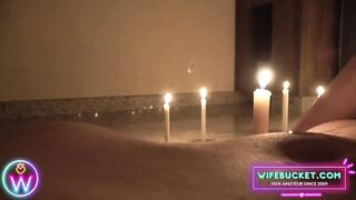 Homemade Porn by Wifebucket - Ardent candlelight St. Valentine three-some