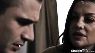 Teen stepson is shocked when his stepmom Sovereign Syre asks him to impregnate her.This chab gives in and the large bazookas mother i'd like to fuck gives him a head and gets banged