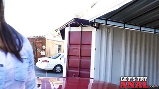 Mofos - GF Bows Over Car and Does Anal