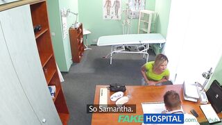 FakeHospital Breathtaking blond wishes doctor to prescribe his penis
