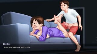 My stepmom falls in love with me, and we screw each pont of time we can - summertime saga